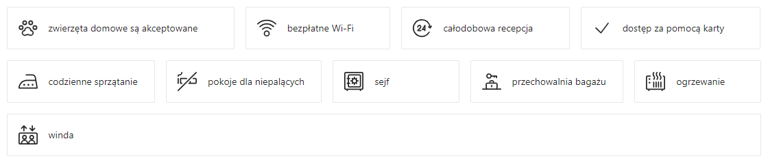 positioning booking facilities